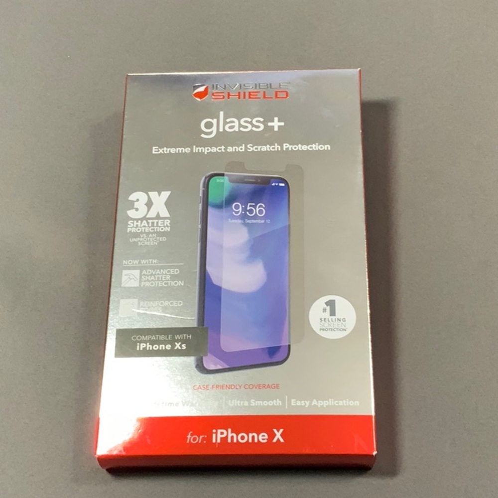 NEW Invisible Shield Glass+ X and XS  comaptible